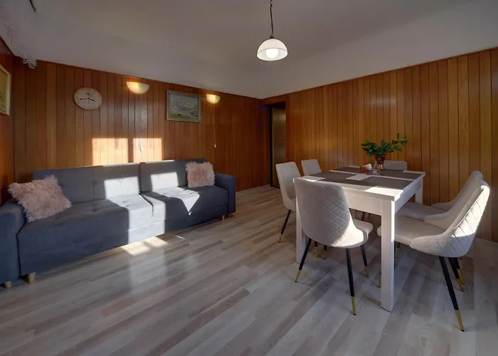 شقة Z Panorama Szrenicy - Duzy 70m2, 2 Sypialnie I Salon, Idealny Dla Duzej Grupy! شكلارسكا بوريبا